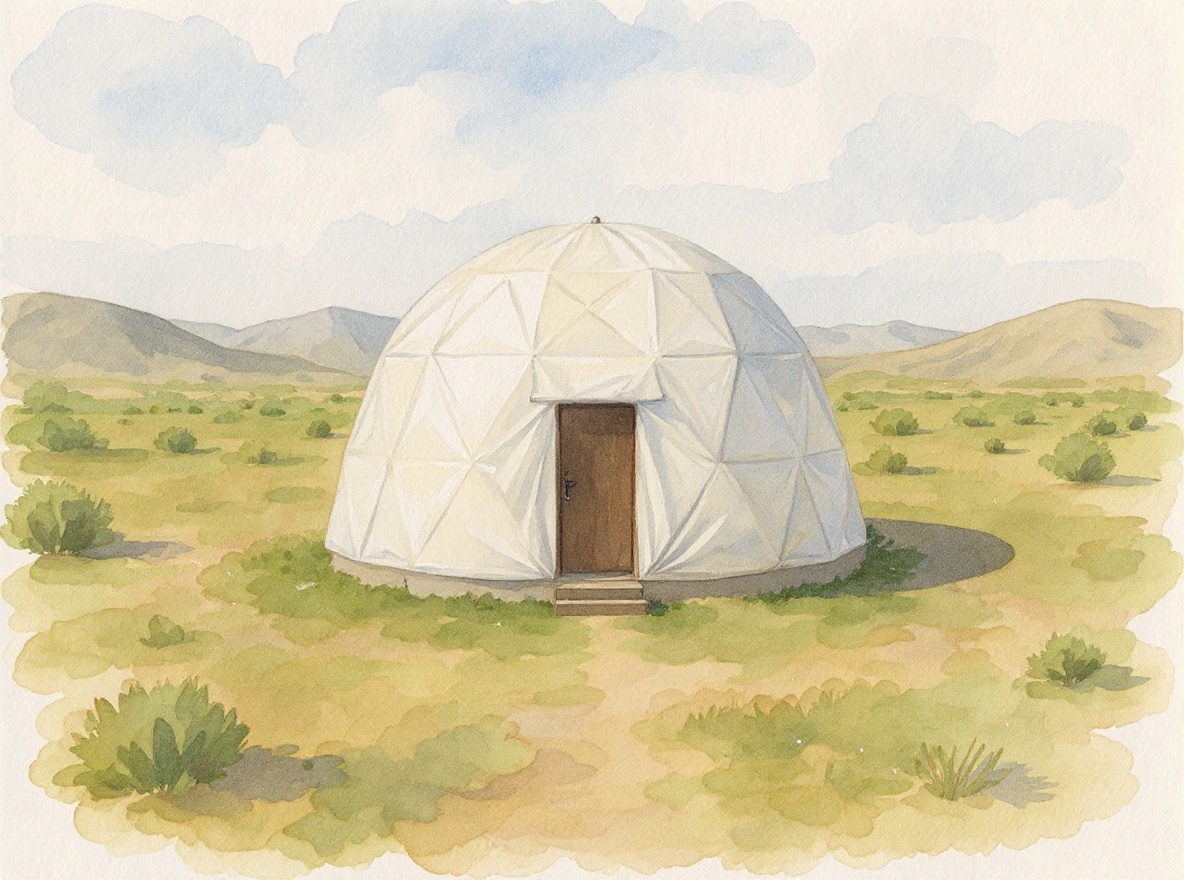Tyvek Dome Yurt Cover